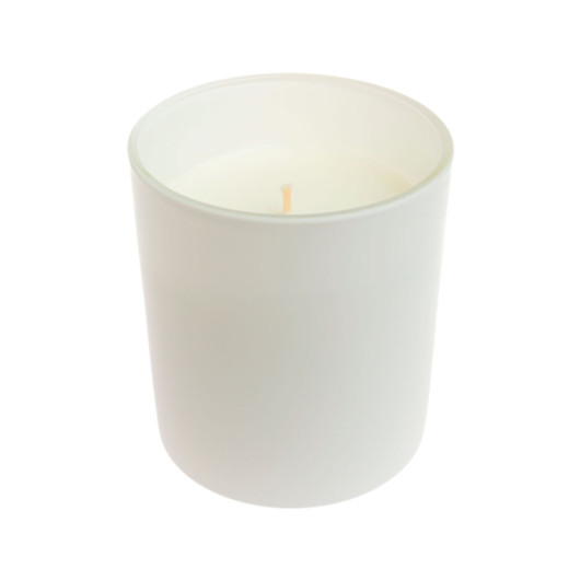 Medium Glass Soy Candles White